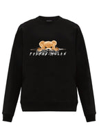 Áo nỉ cổ tròn FesFas in hình teddy gấu