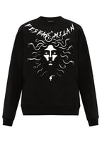 Áo nỉ cổ tròn FesFas in hình medusa