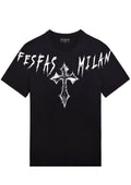 FesFas cross-print | Áo Thun | Nam | Màu Đen