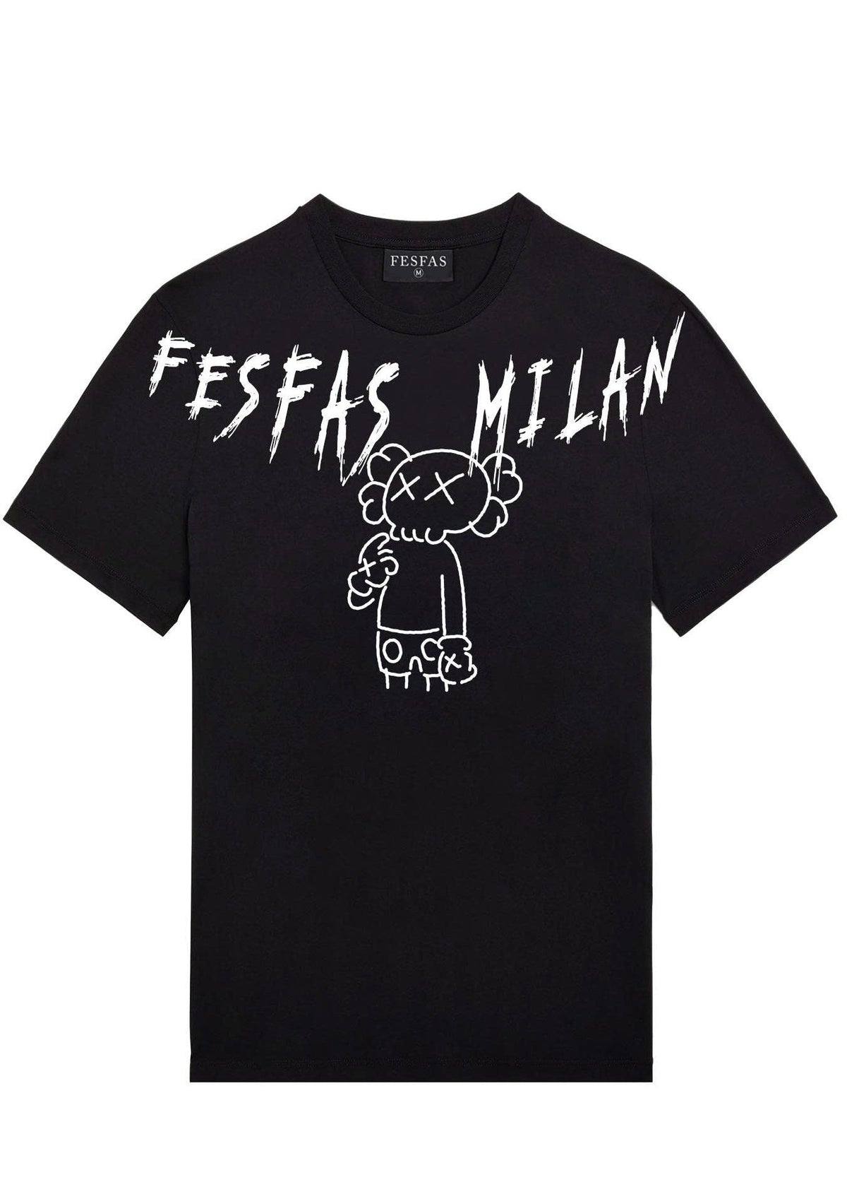 FesFas cartoon-print | Áo Thun | Nam | Màu Đen