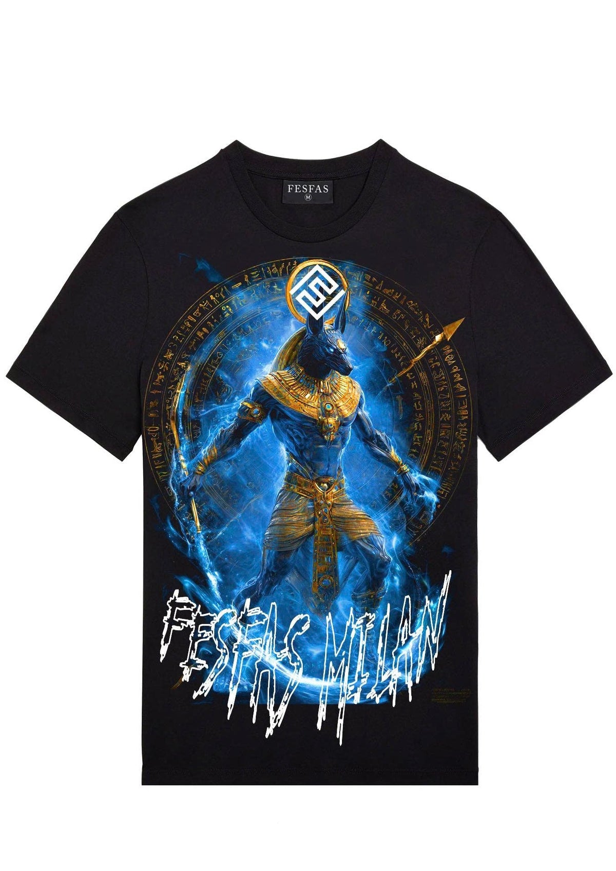 FesFas anubis-print | Áo Thun | Nam | Màu Đen