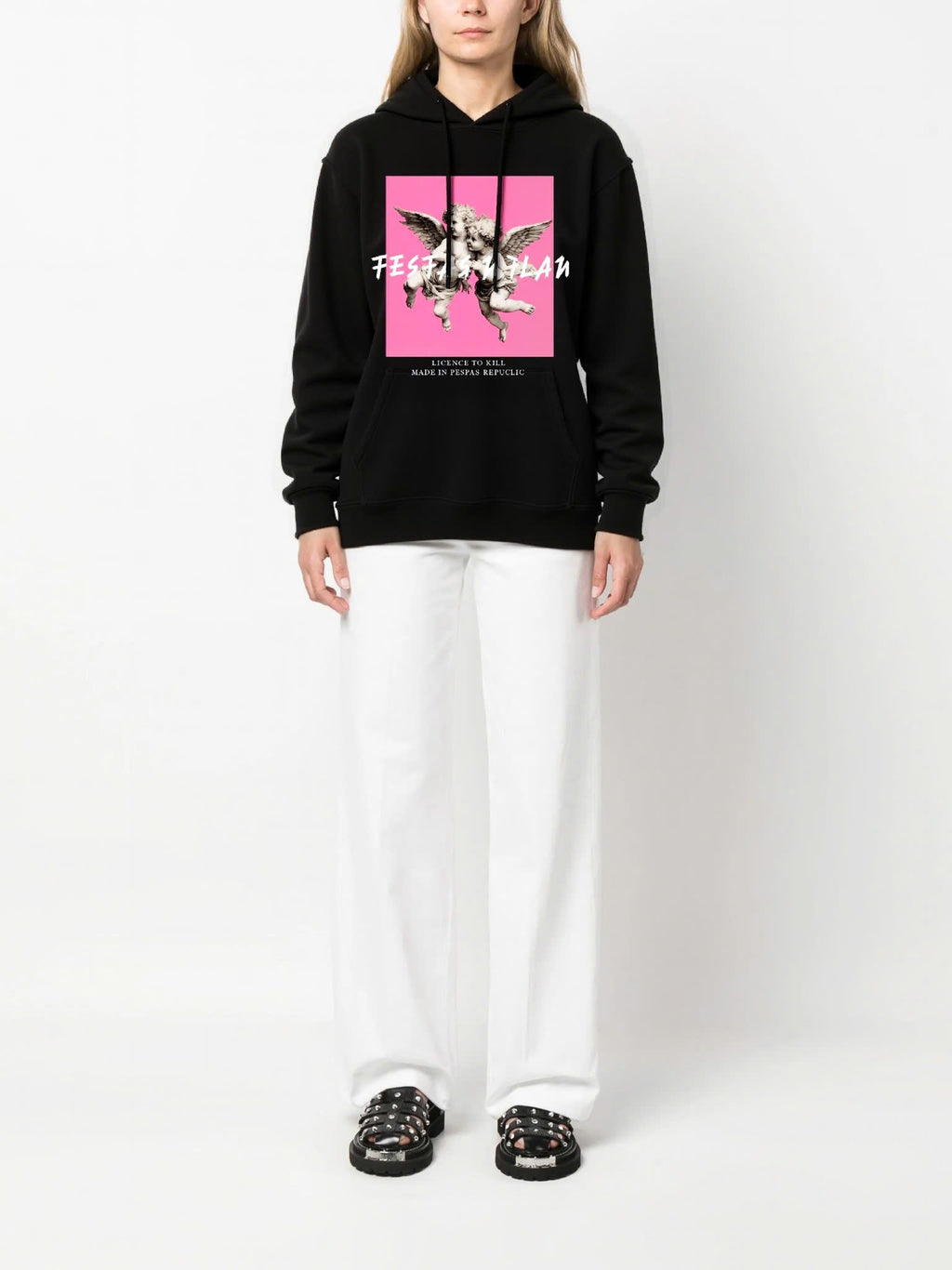 Áo hoodie FesFas in hình thiên thần