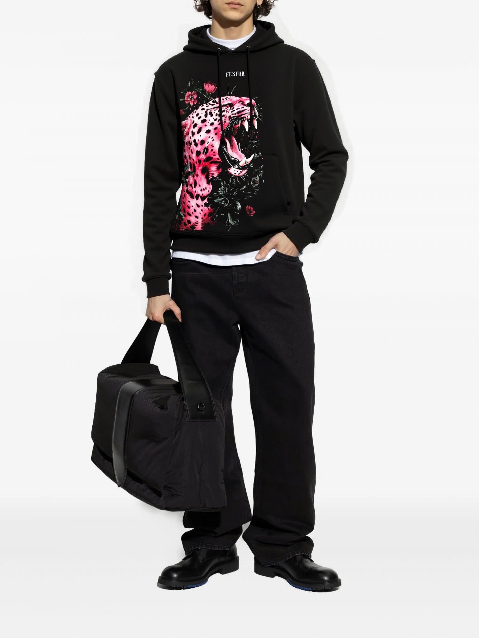 Áo hoodie FesFas in hình báo đốm