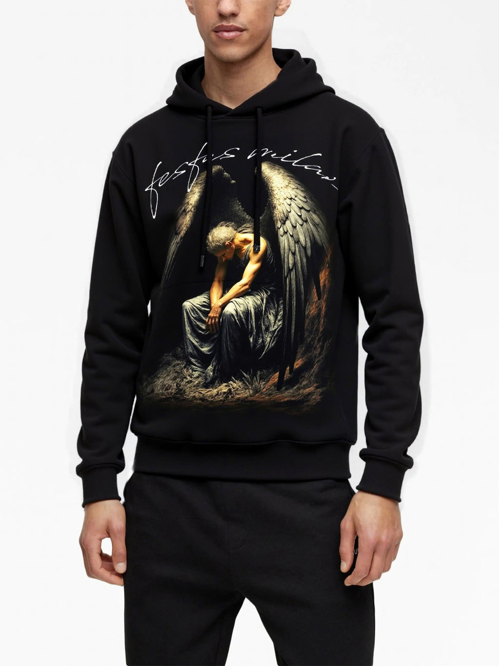 Áo hoodie FesFas in hình thiên thần sa ngã