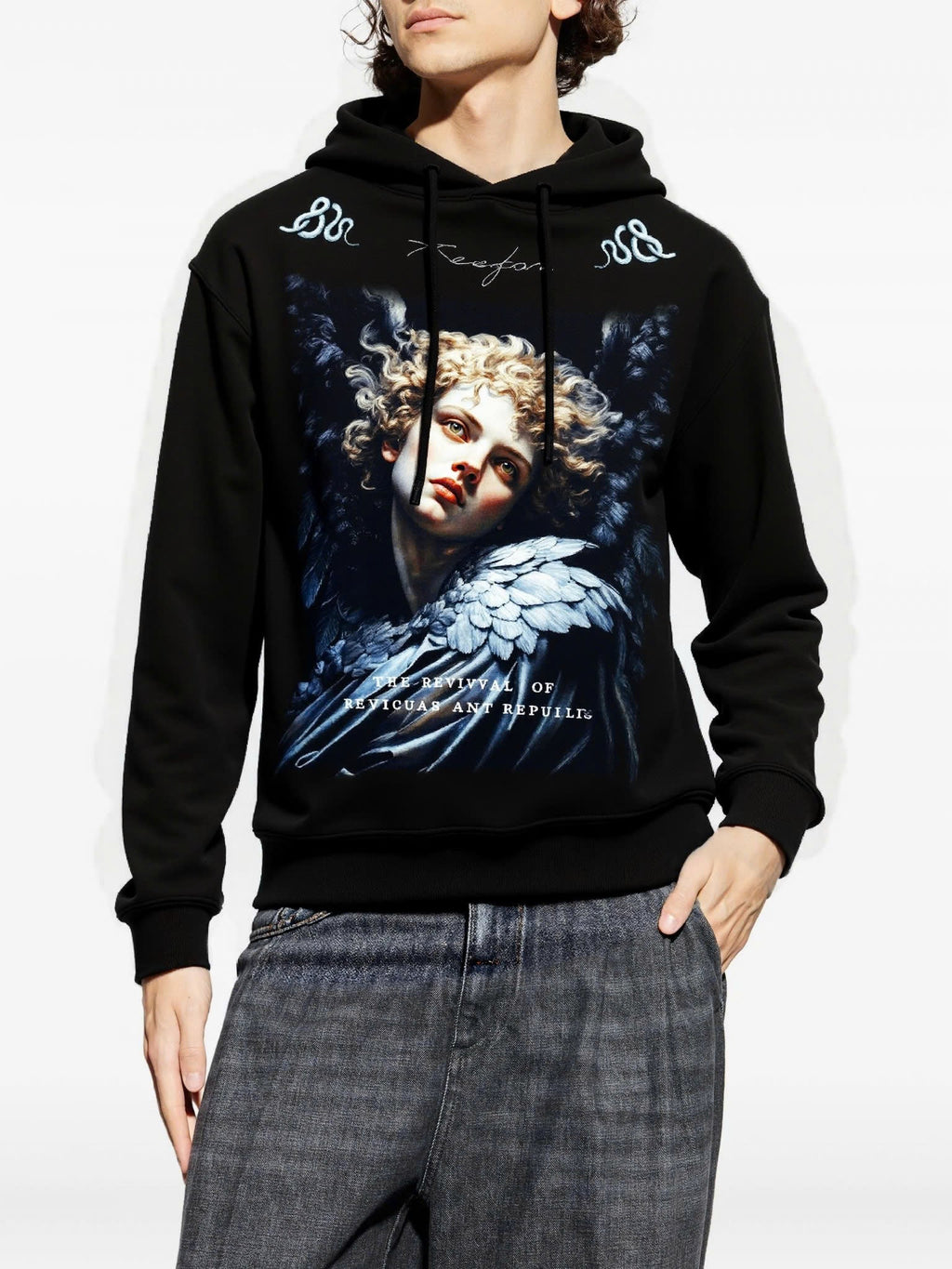 Áo hoodie FesFas in hình thiên thần