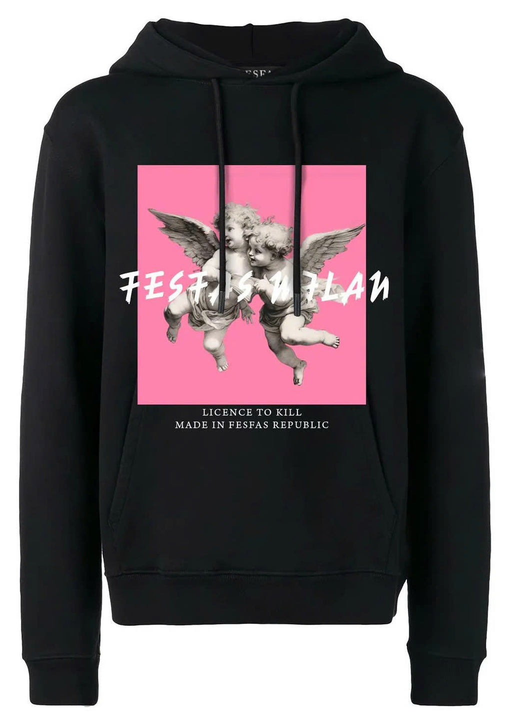 Áo hoodie FesFas in hình thiên thần