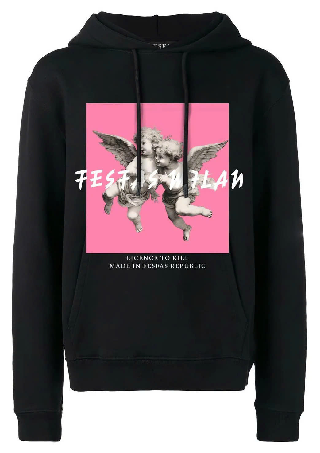 Áo hoodie FesFas in hình thiên thần