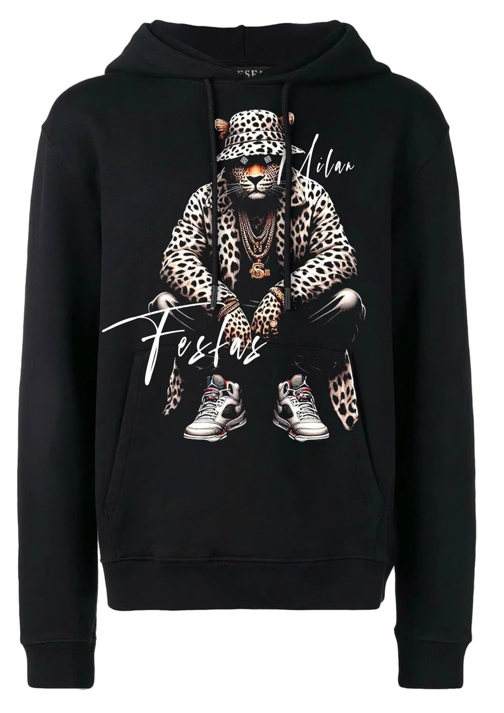Áo hoodie FesFas in hình báo đốm