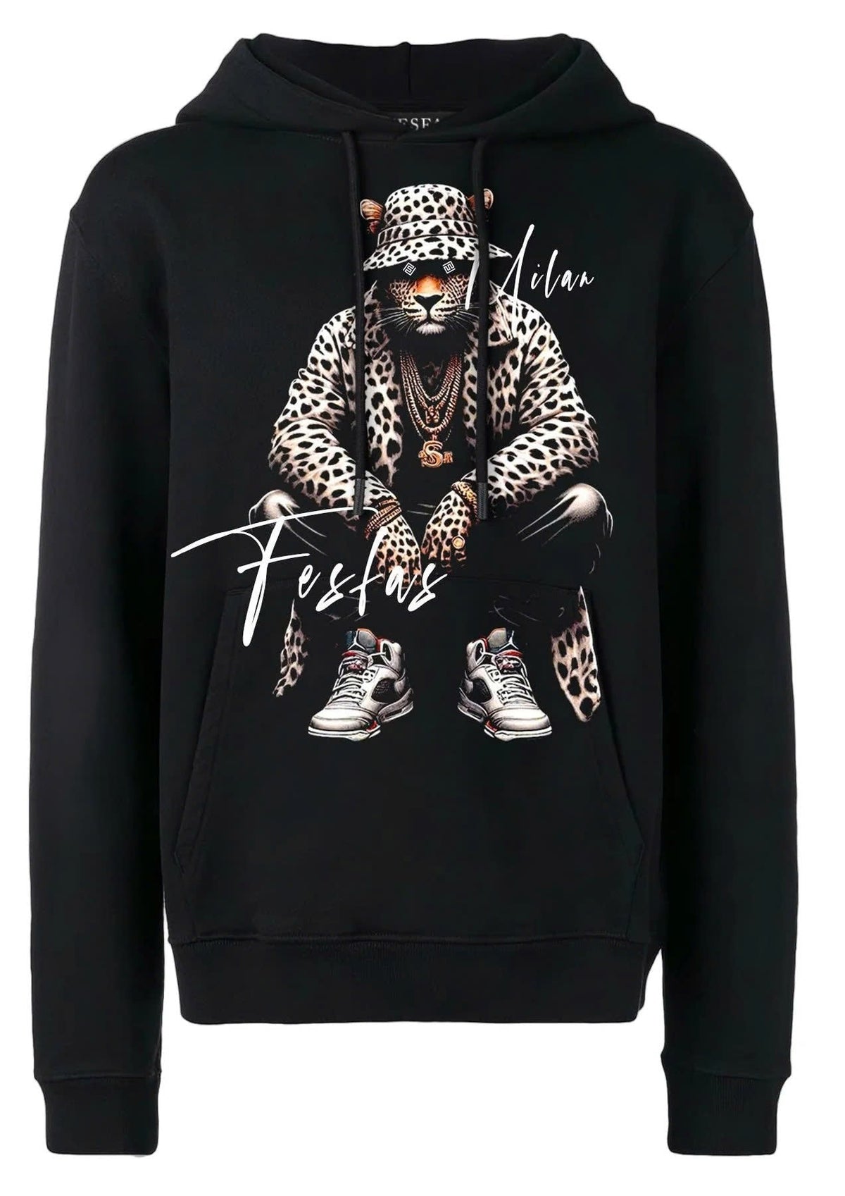 Áo hoodie FesFas in hình báo đốm