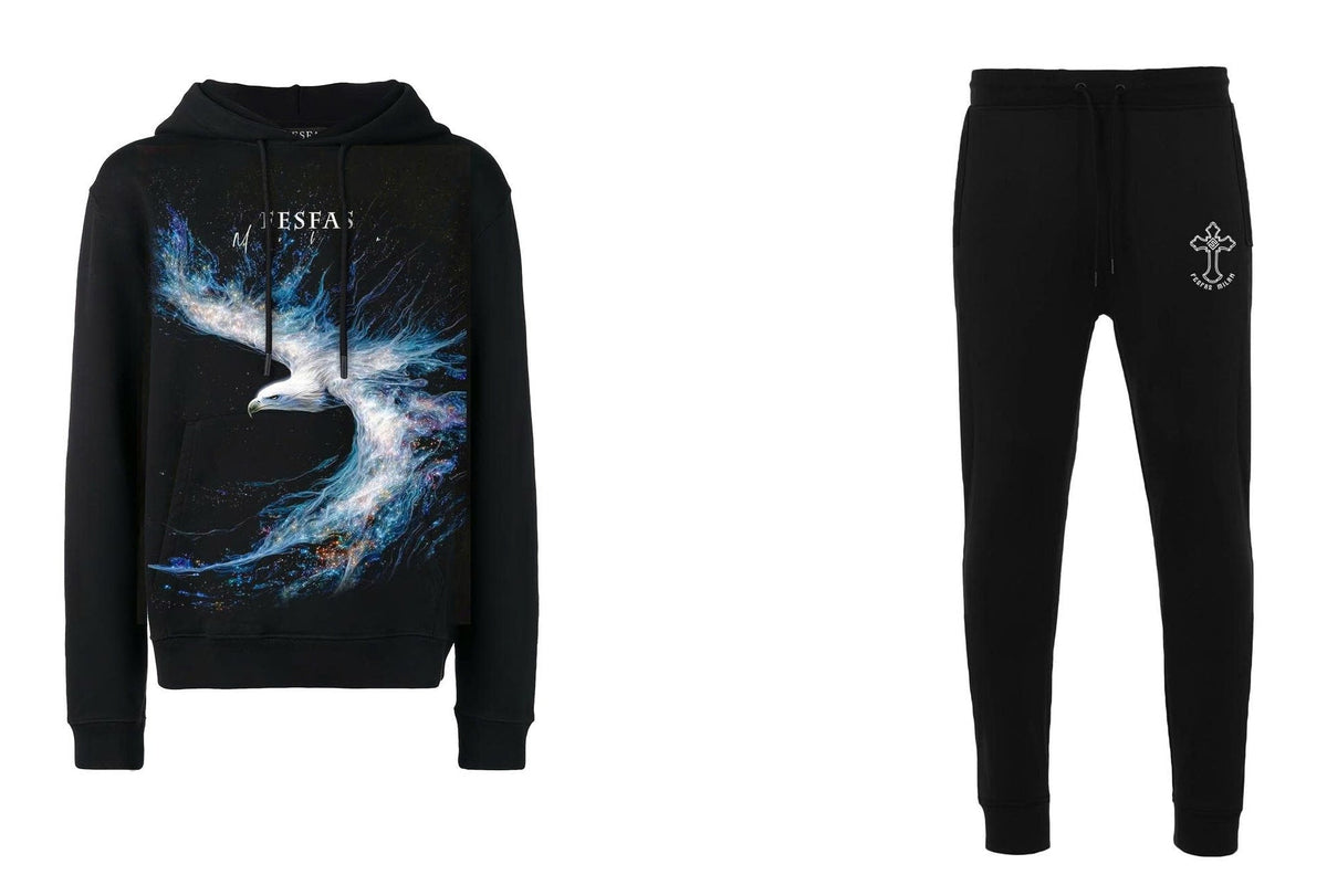 Bộ hoodie FesFas in hình đại bàng