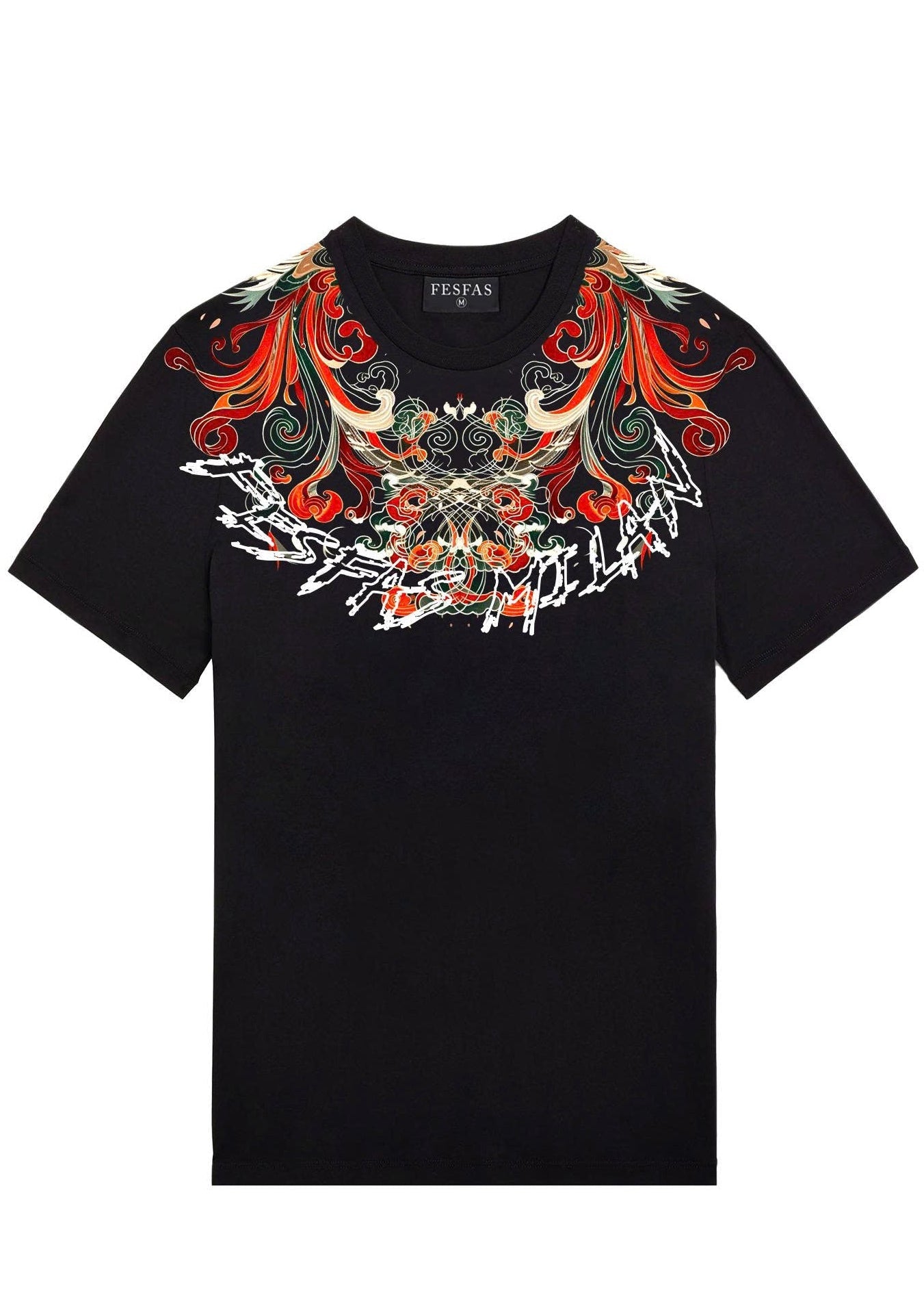 FesFas phoenix tail-print | Áo Thun | Nam | Màu Đen