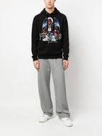 Áo hoodie FesFas in hình monster | Đen | Unisex