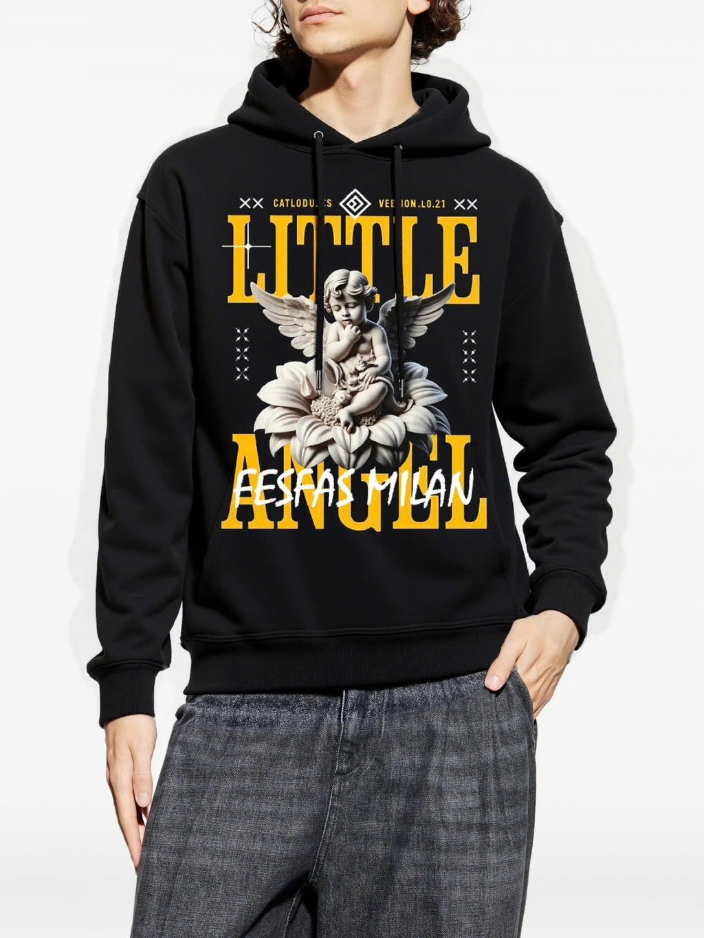 Áo hoodie FesFas in hình thiên thần