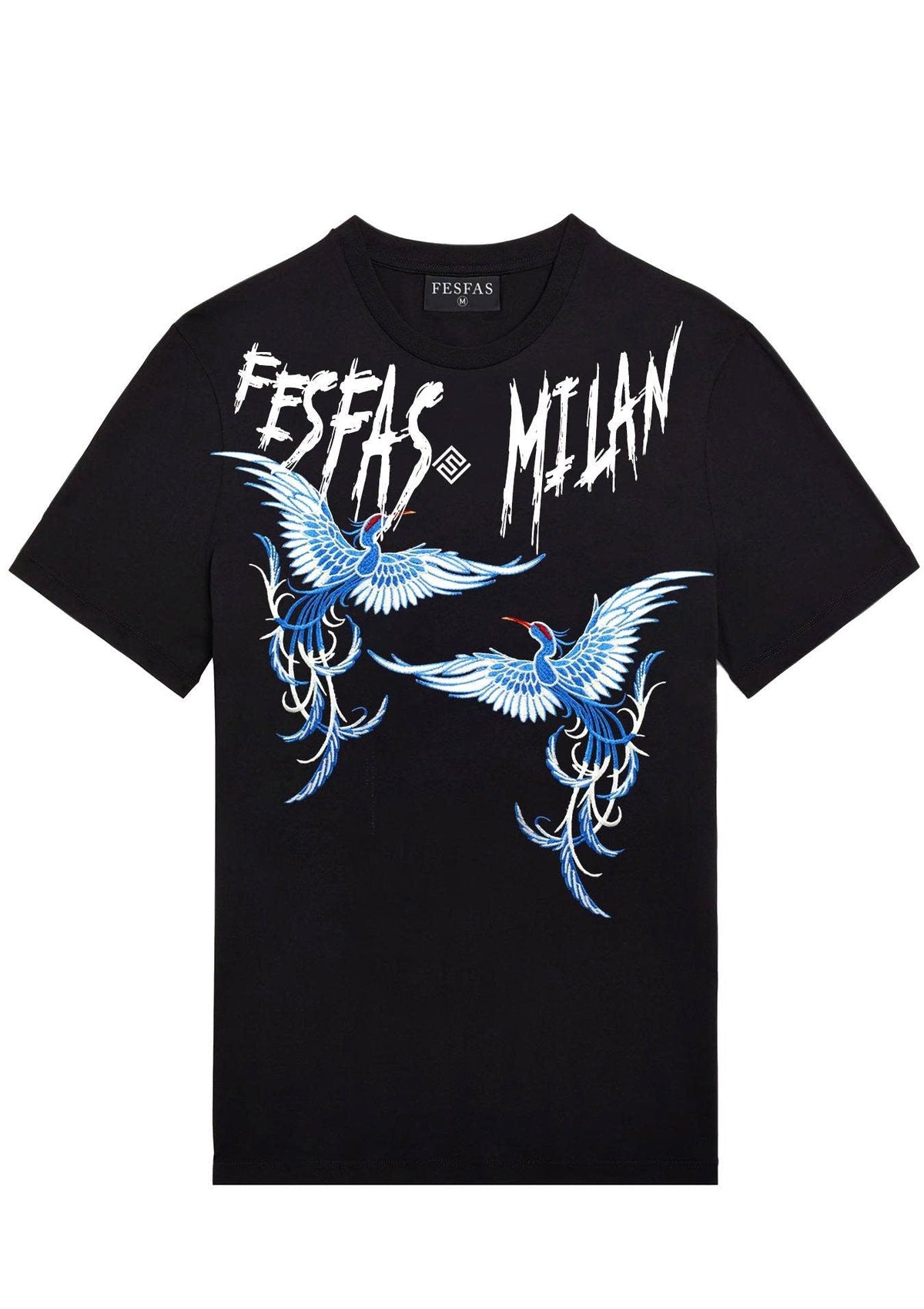 Áo thun FesFas in hình phượng hoàng xanh