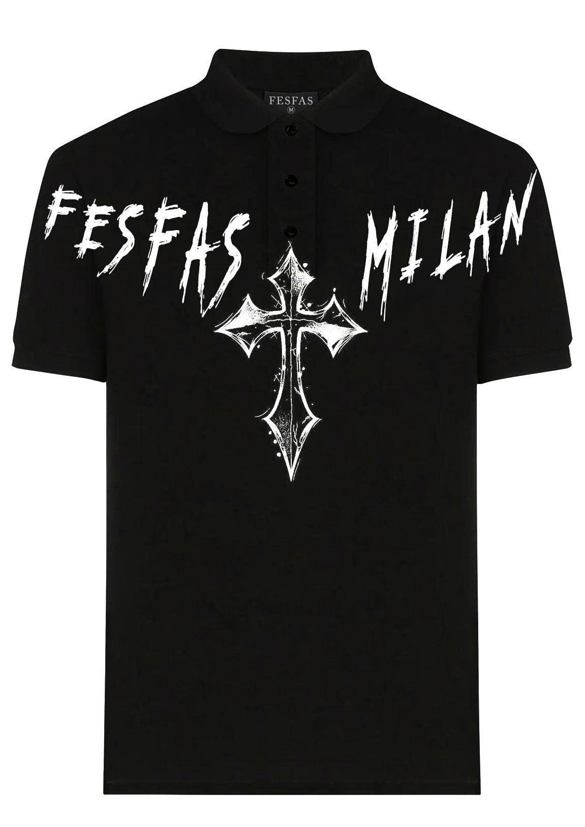 Áo polo FesFas in hình thánh giá