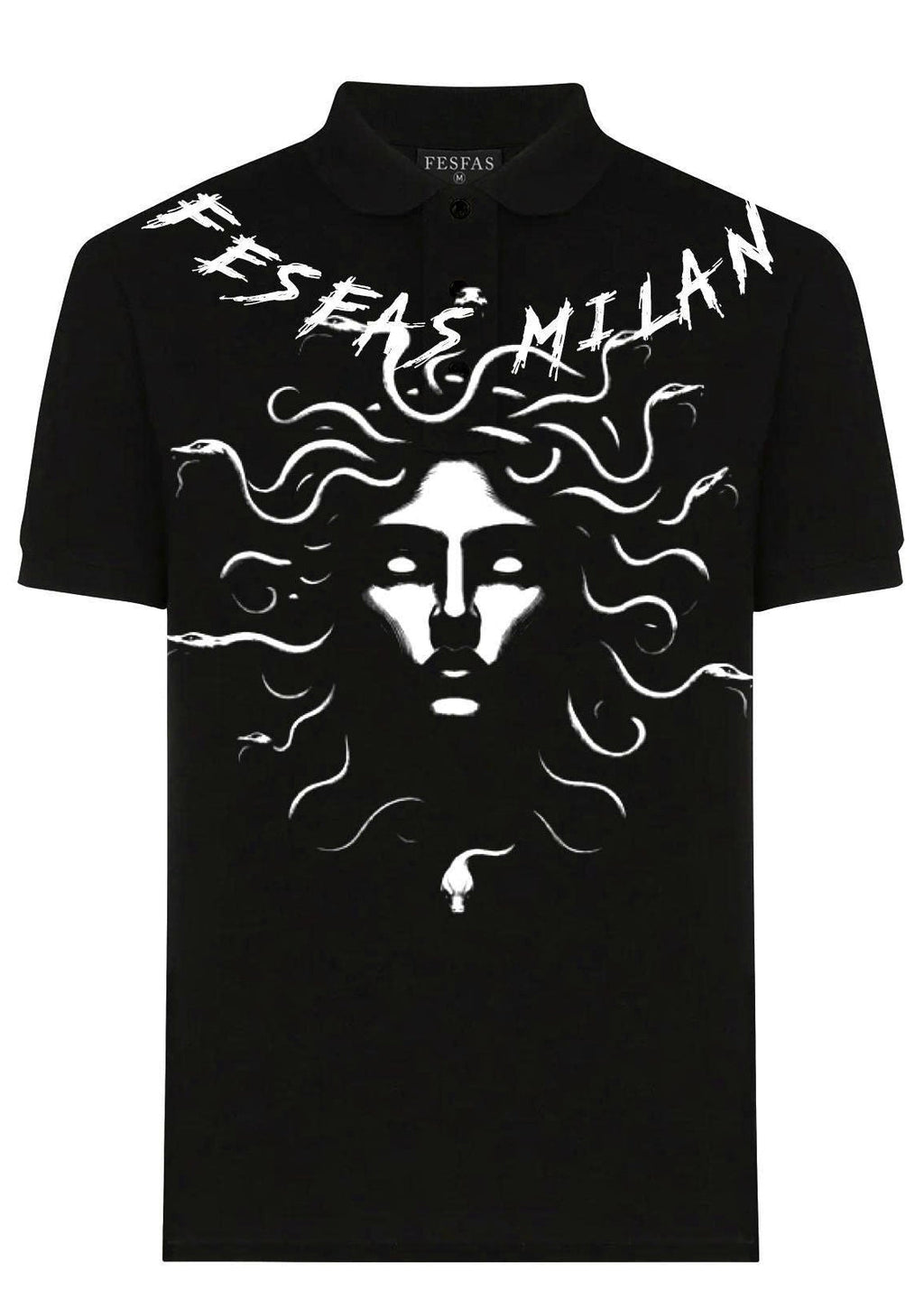 Áo polo FesFas in hình medusa