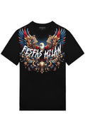 FesFas royal eagle-print | Áo Thun | Nam | Màu Đen