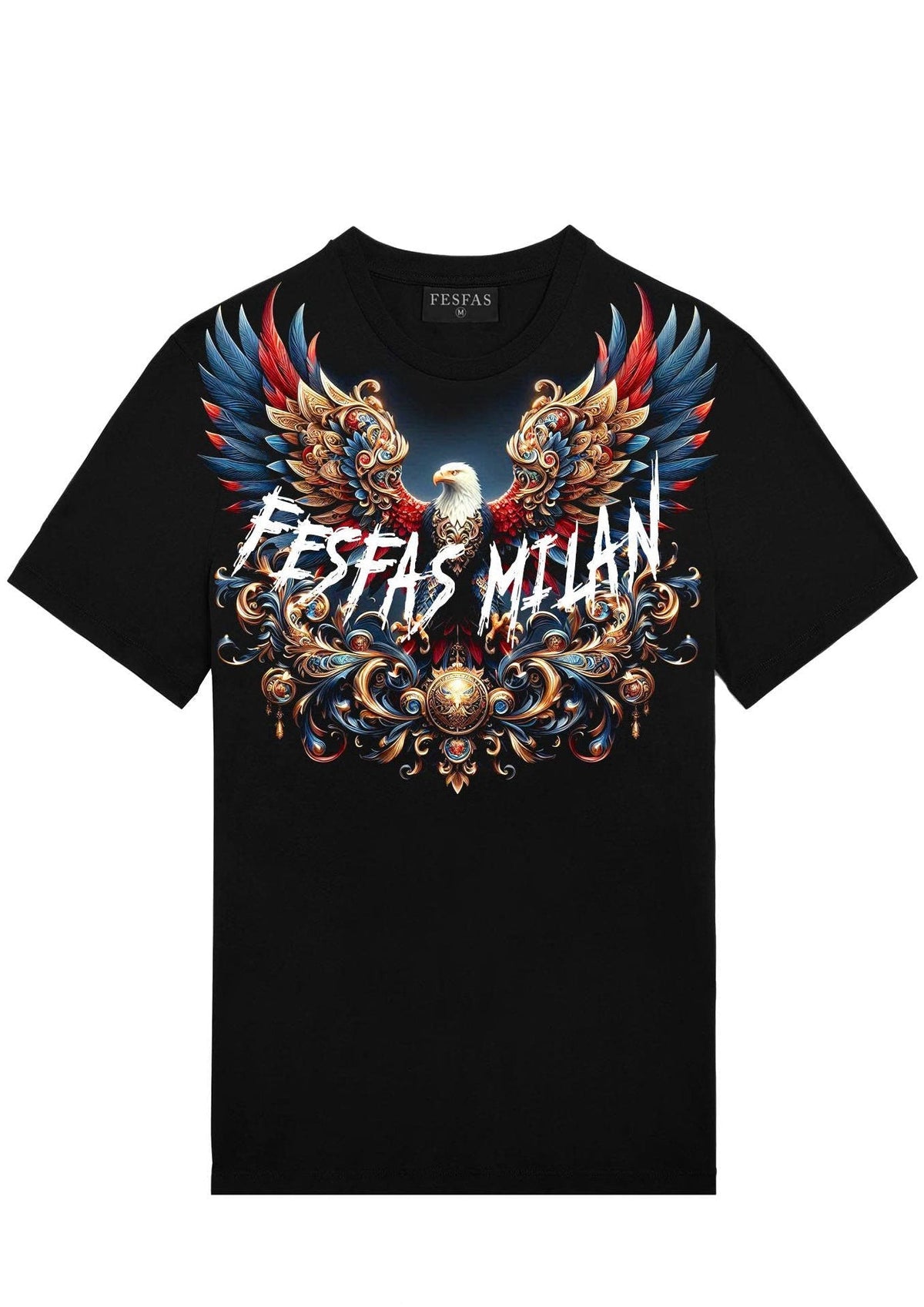 FesFas royal eagle-print | Áo Thun | Nam | Màu Đen