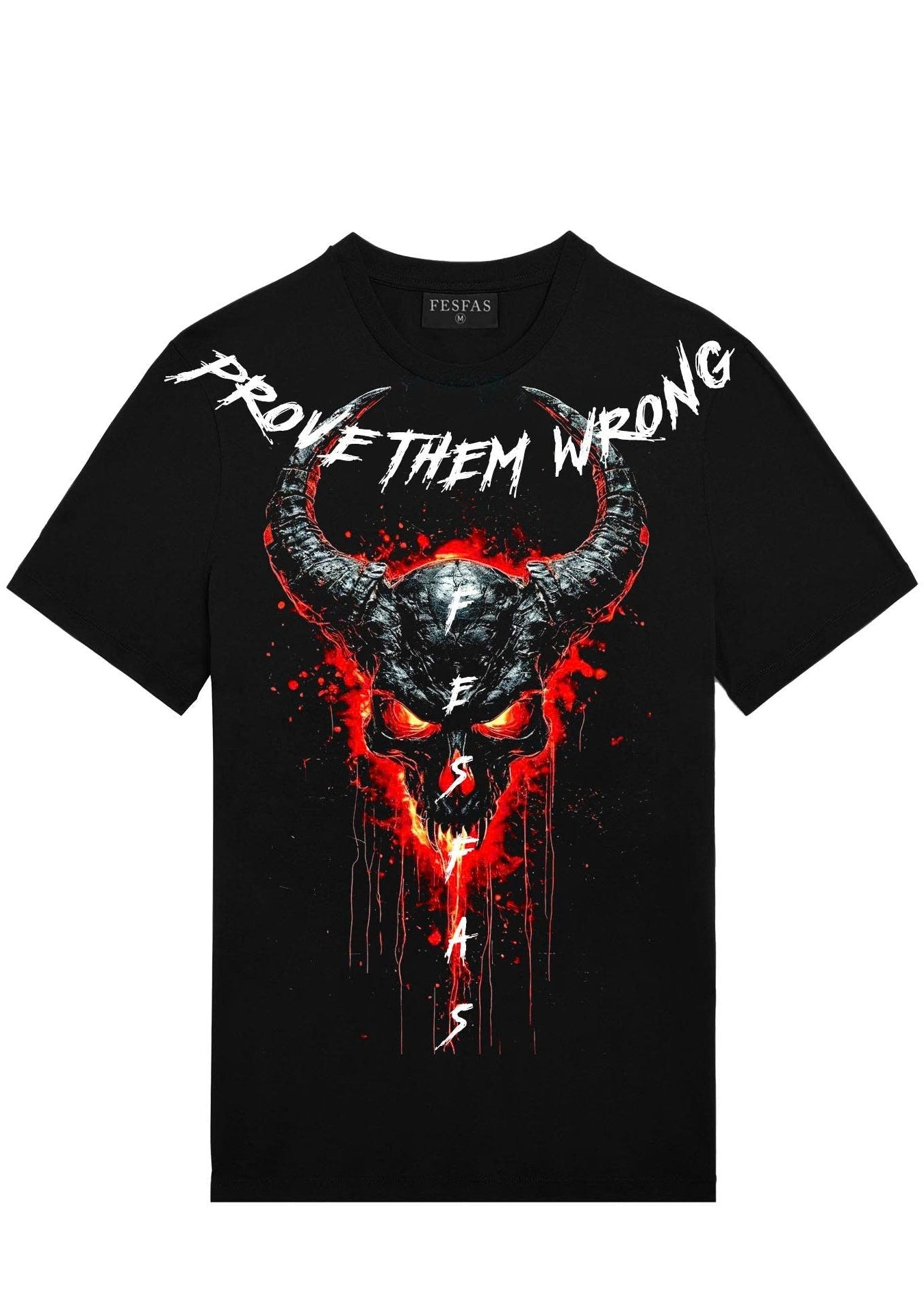 FesFas skull-print | Áo Thun | Nam | Màu Đen