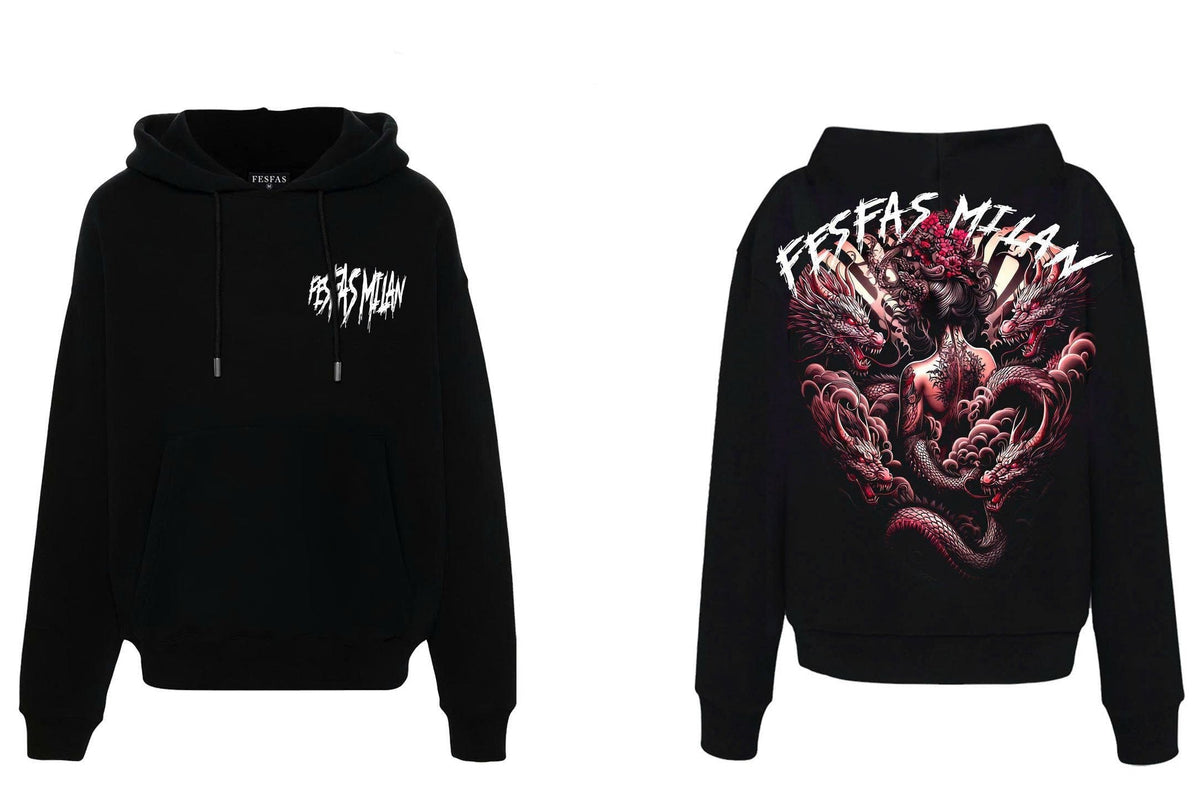 Áo hoodie FesFas in hình hình xăm