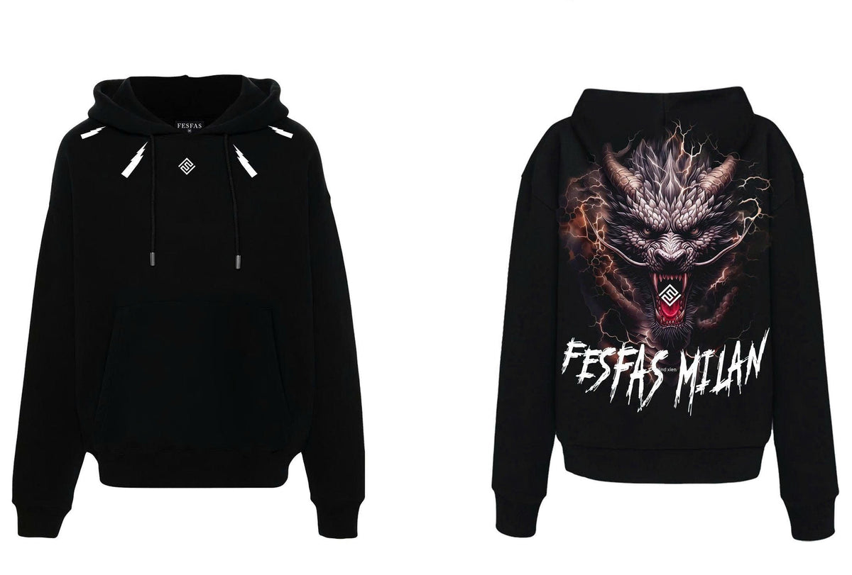 Áo hoodie FesFas in hình hình xăm