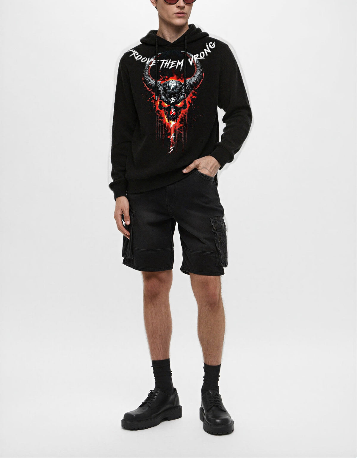 Áo hoodie FesFas in hình đầu lâu