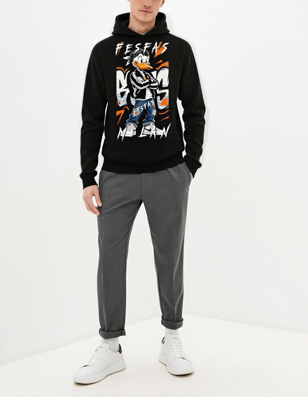 Áo hoodie FesFas in hình hoạt hình