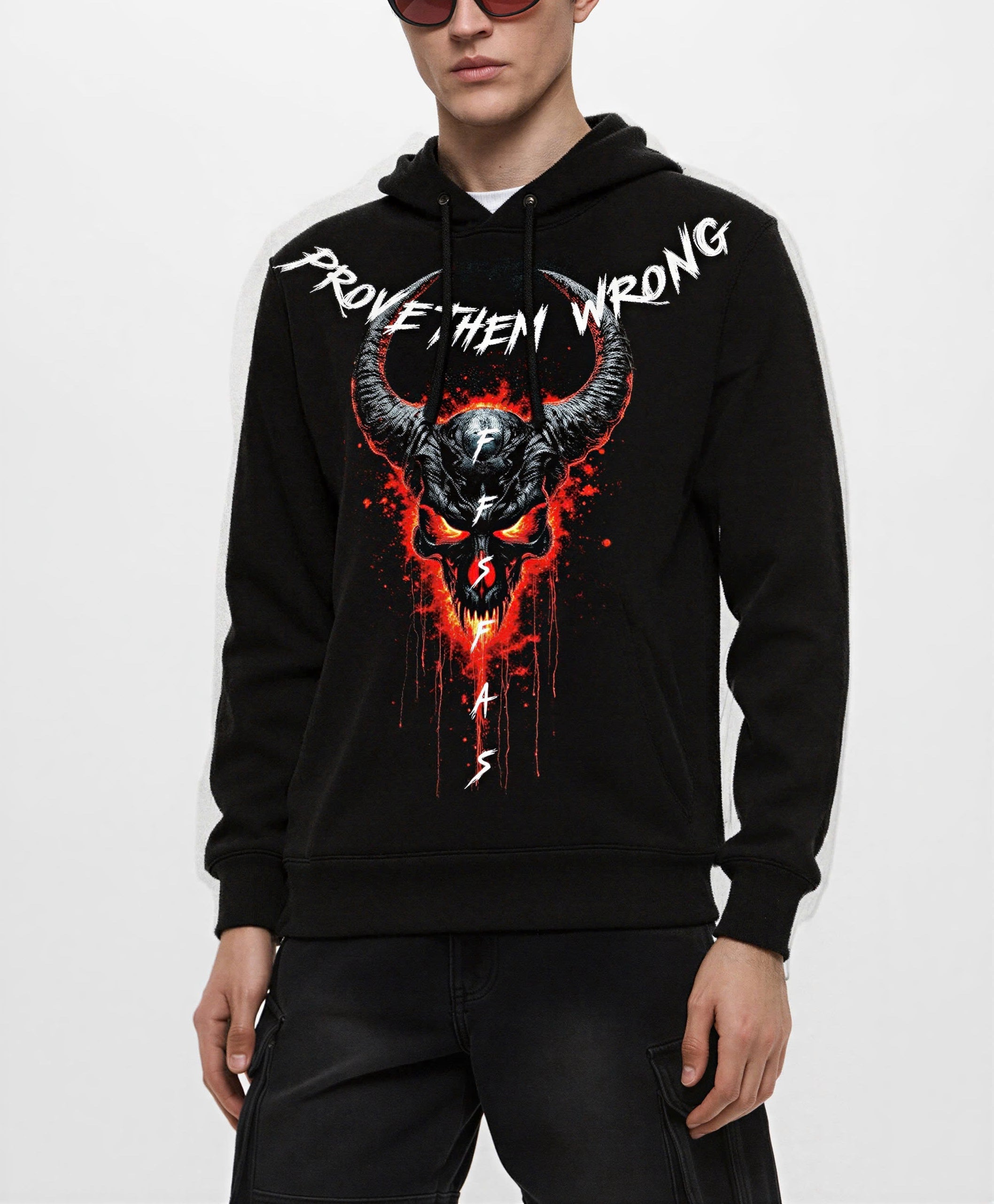 Áo hoodie FesFas in hình đầu lâu