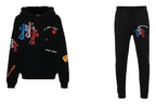 FesFas graphic-print Hoodie Set | Black | Men