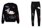 FesFas graphic-print Sweatshirt Set | Black | Men