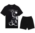 Bộ áo thun và quần short FesFas in hình gấu bóng bay