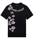 FesFas flowers-print | Áo Thun | Nam | Màu Đen