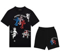 FesFas cross-print | Bộ T-Shirt | Nam | Màu Đen