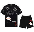 FesFas graphic-print | Bộ T-Shirt | Nam | Màu Đen