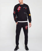 FesFas graphic-print Sweatshirt Set | Black | Men