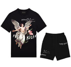 Bộ áo thun và quần short FesFas in hình thiên thần