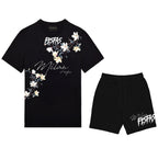FesFas flowers-print | Bộ T-Shirt | Nam | Màu Đen