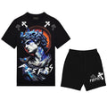 FesFas angel statue-print | Bộ T-Shirt | Nam | Màu Đen