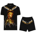 FesFas female fighter-print | Bộ Polo | Nam | Màu Đen