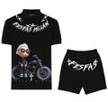 Bộ áo polo và quần short FesFas in hình chàng trai cá tính