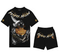 Bộ áo thun và quần short FesFas in hình họa tiết