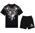 Bộ áo thun và quần short FesFas in hình đầu lâu
