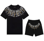 Bộ áo thun và quần short FesFas in hình họa tiết