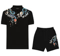 Bộ áo polo và quần short FesFas in hình rắn ngọc bích