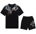 Bộ áo thun và quần short FesFas in hình rắn ngọc bích