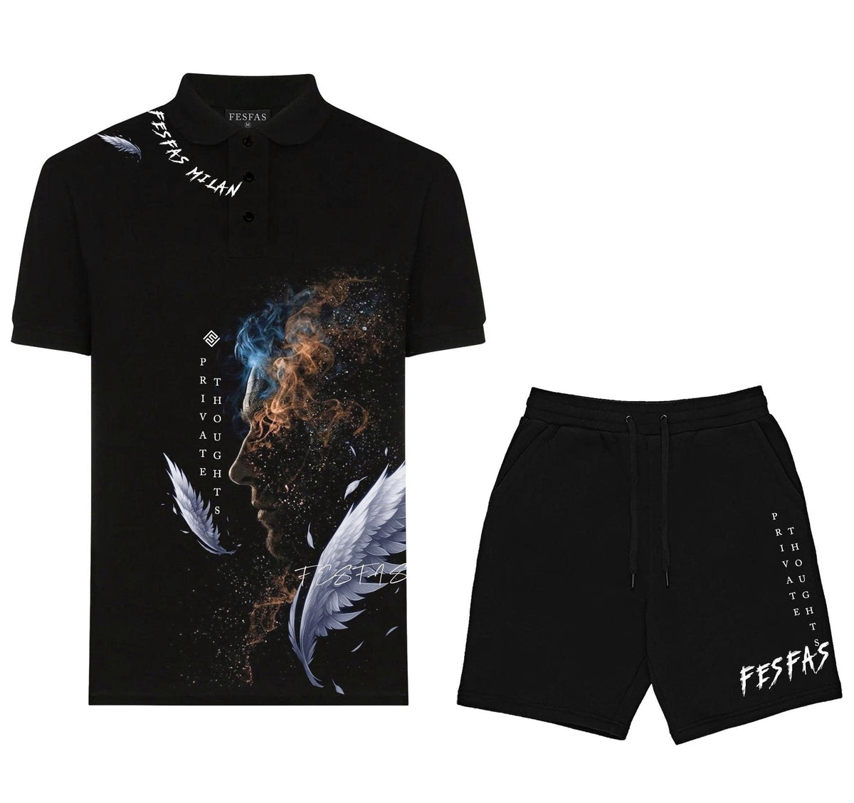 Bộ áo polo FesFas họa tiết anh hùng