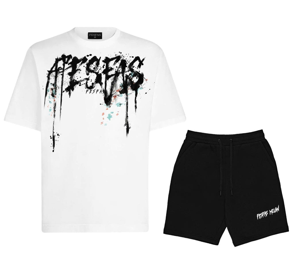 Bộ áo thun FesFas họa tiết graffiti