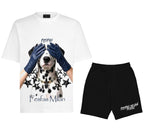 Bộ áo thun FesFas họa tiết chó đốm Dalmatian